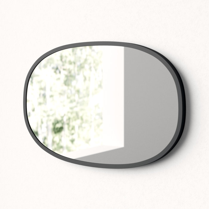 Hub Oval Rubber Wall Mirror & Reviews AllModern